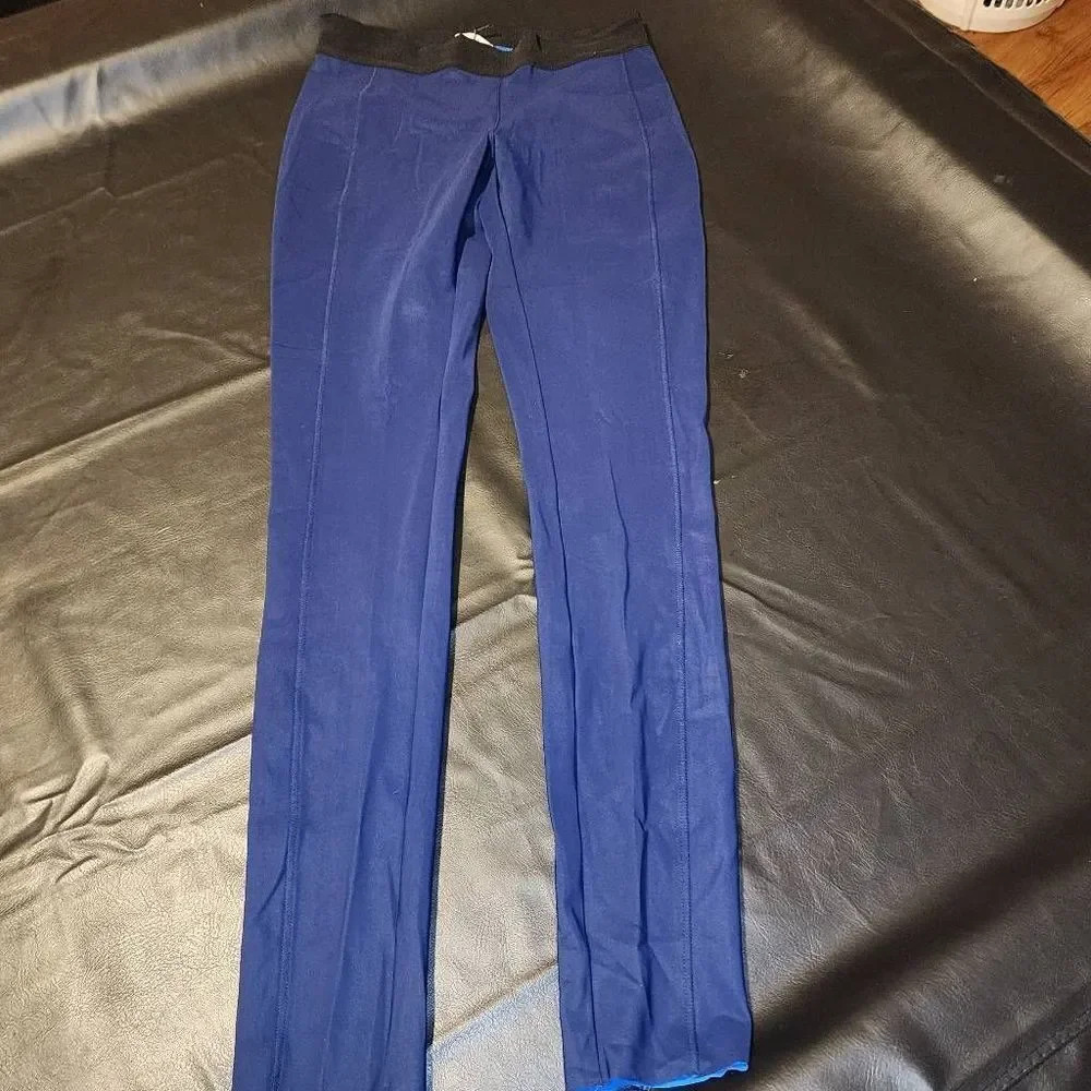 NWT Dorothee Schumacher Womens Blue Seductive Twist Pants‎ 3 Medium